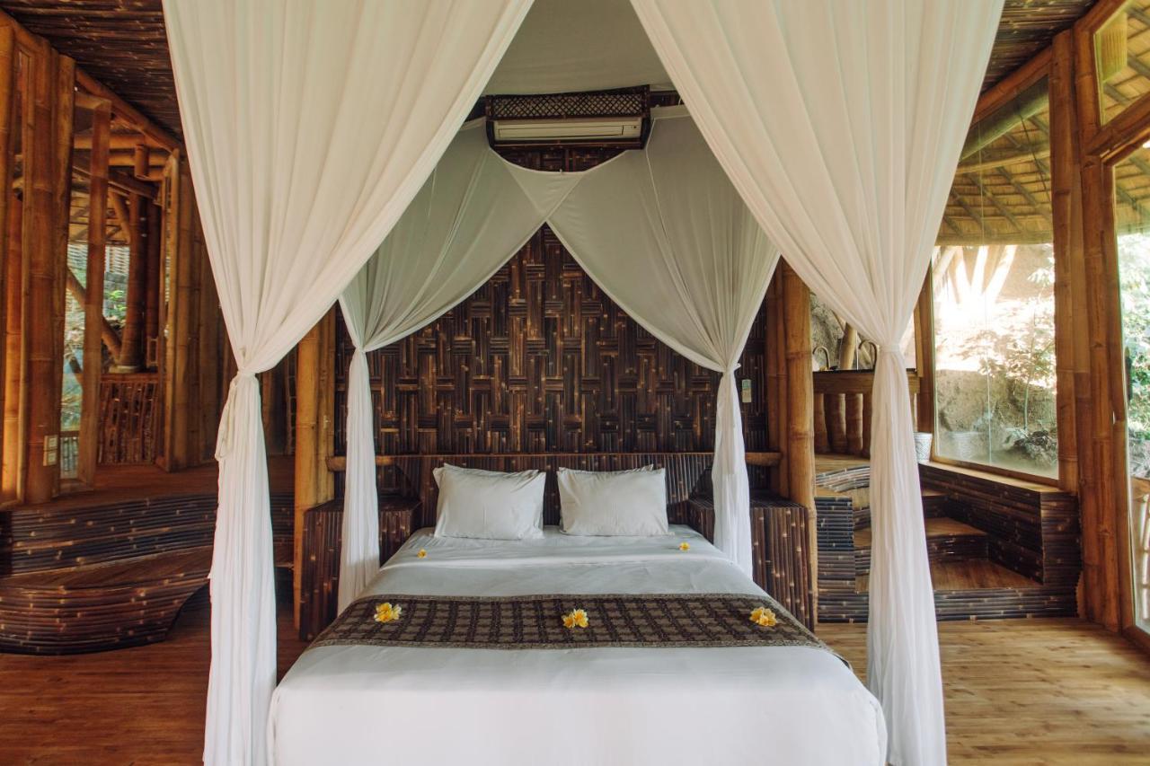 Temple House 3Bds Eco Bamboo House Pool River View Bringkit Ngoại thất bức ảnh