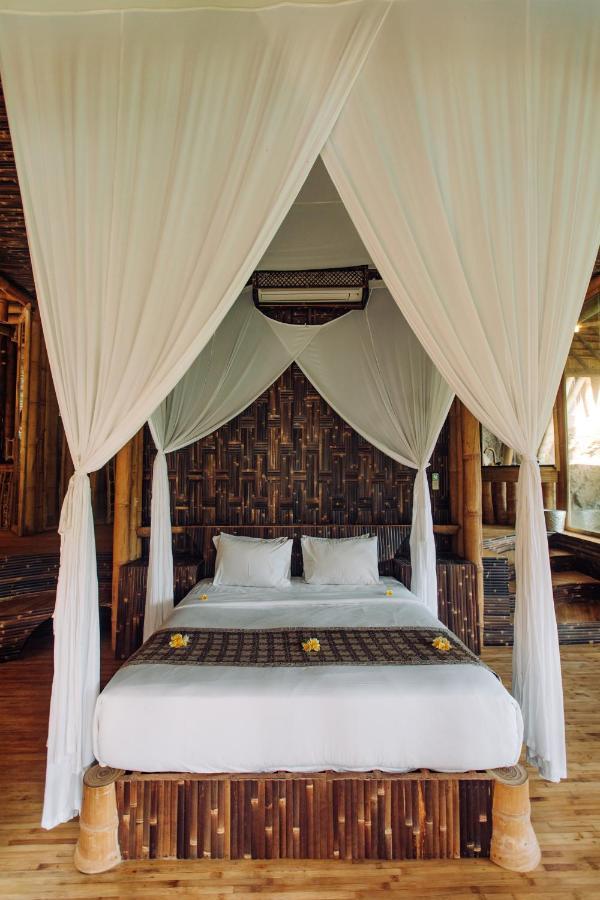 Temple House 3Bds Eco Bamboo House Pool River View Bringkit Ngoại thất bức ảnh