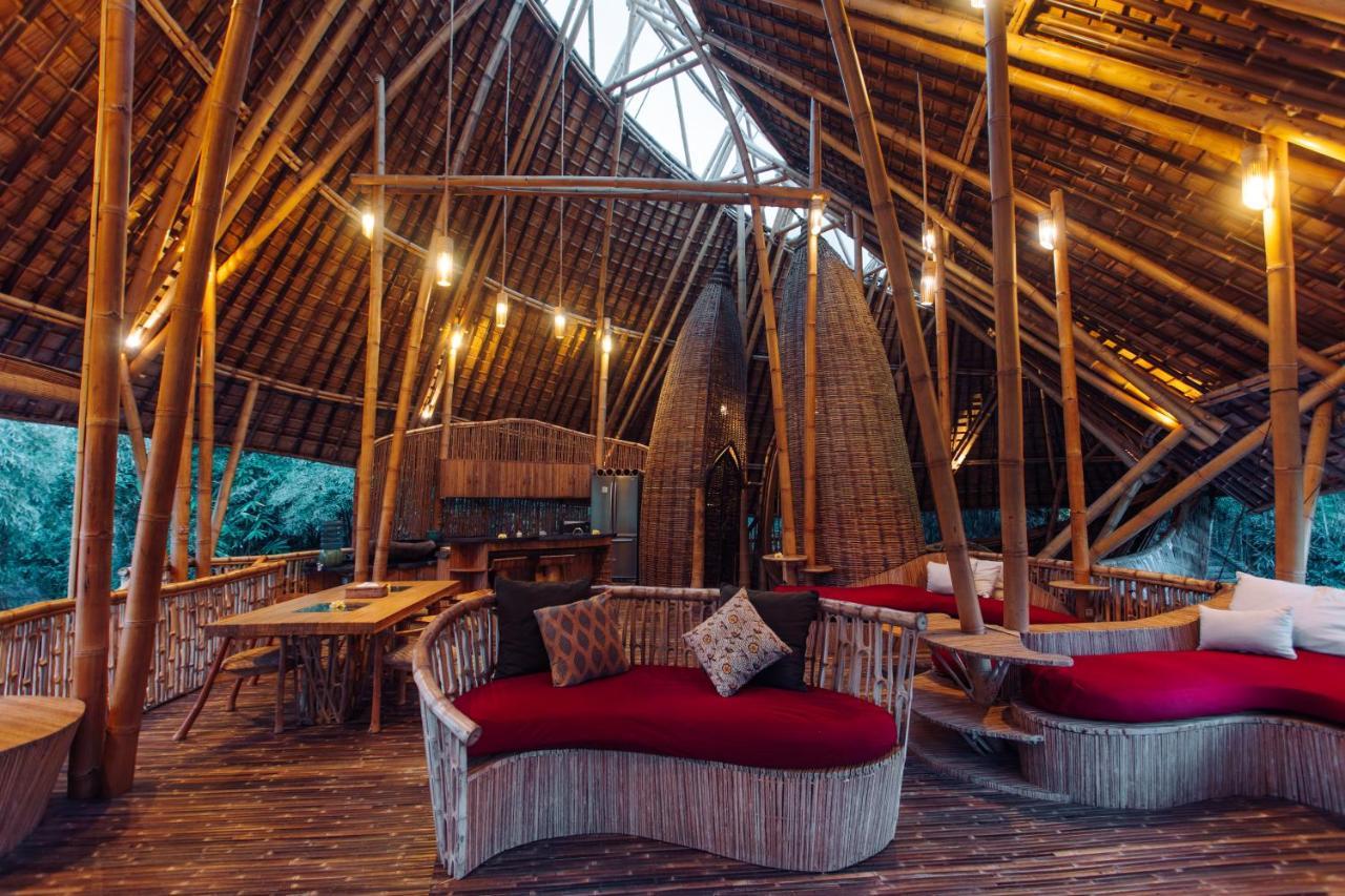 Temple House 3Bds Eco Bamboo House Pool River View Bringkit Ngoại thất bức ảnh