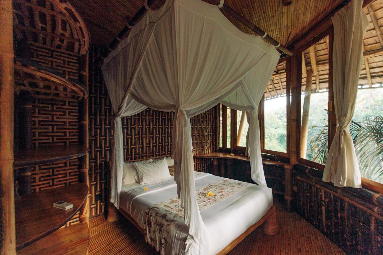 Temple House 3Bds Eco Bamboo House Pool River View Bringkit Ngoại thất bức ảnh